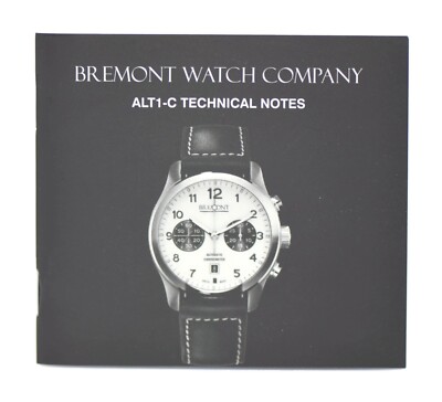 Bremont ALT1-C Broschüre Manuell