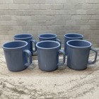 6 VTG RUBBERMAID Blue Melamine Cups - No. 3813