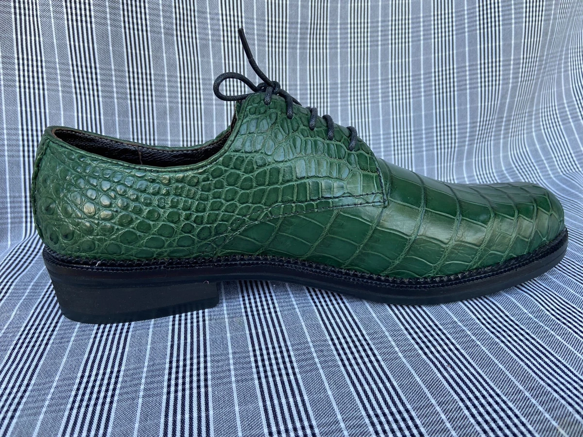 Green hotsell alligator shoes