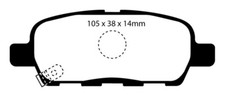 Ebc For 08-13 Infiniti EX35 3.5 Yellowstuff Rear Brake Pads