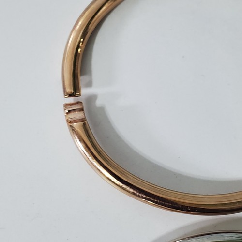 Milor Stainless Steele Oval Hinge Bangle Bracelet Set of 3 - Picture 13 of 19