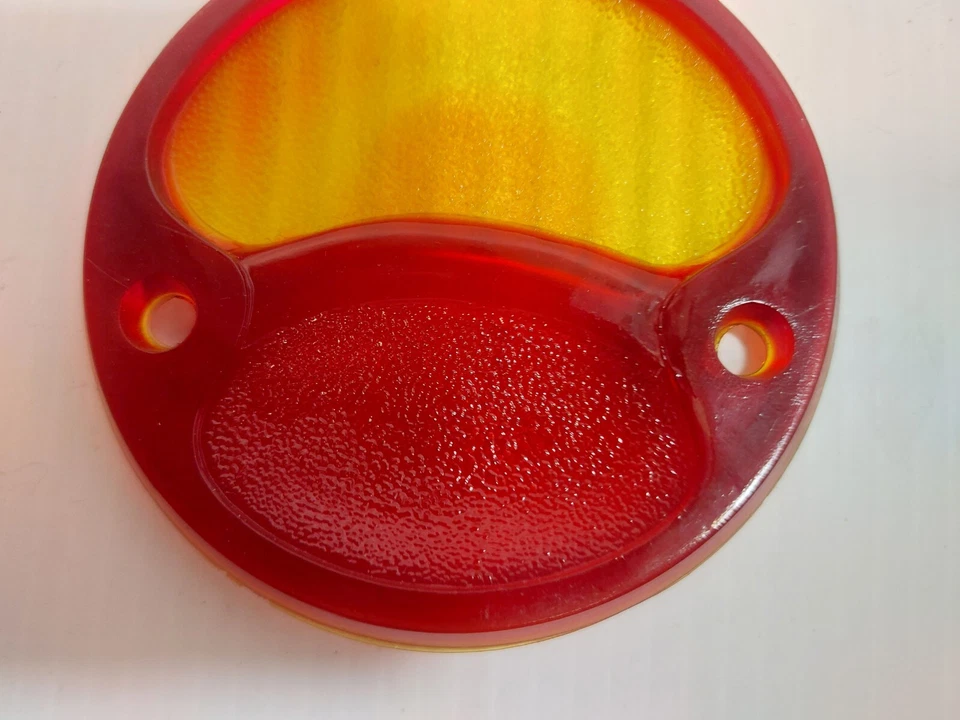 1928-29 Ford Red with Amber Tail Lamp lens, A-13450-AMBR - Image 4 of 4