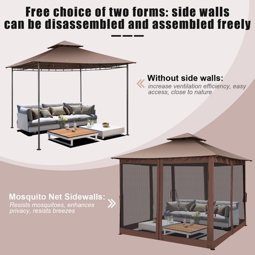Partyzelt Pavillon 3x3/3,6x3,6/3x6m Gartenzelt Bierzelt Wasserdicht UV-Schutz DE - Bild 52 von 138