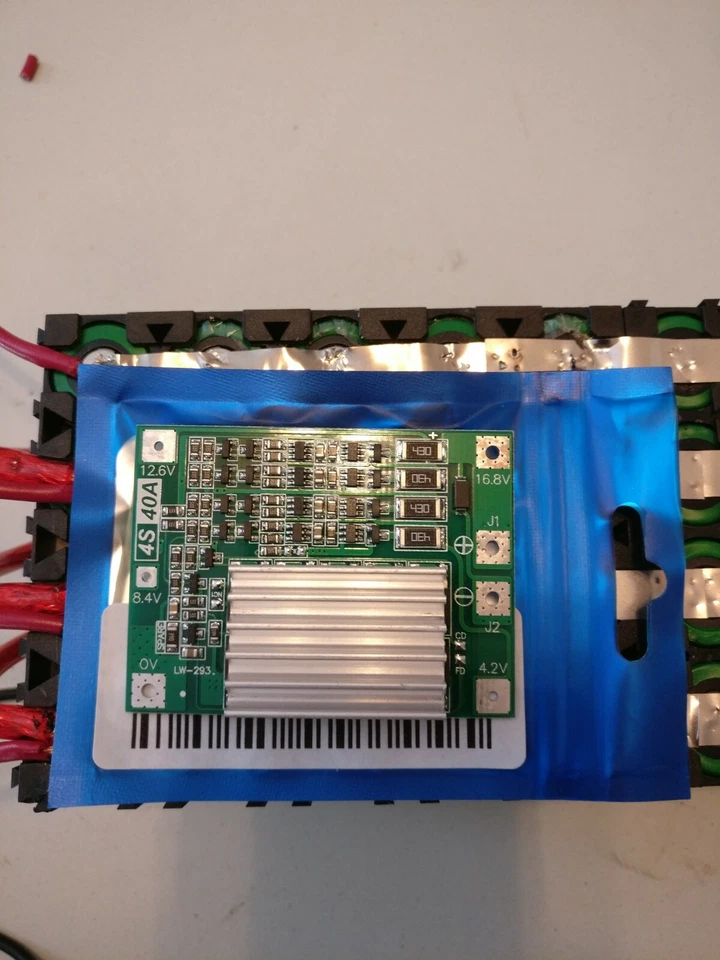 Kit disipador de calor 4S 40A BMS 12v - 16v balance de batería de litio de iones de litio Foto 3 de 4