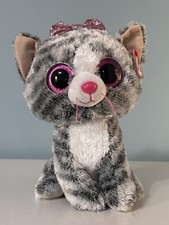 TY BEANIE BOOS 9" KIKI the CAT Plush Stuffed Animal Medium Buddy NWT