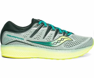 NUOVO Saucony Triumph ISO 5 CON TECNOLOGIA FROST Verde Giallo Uomo Scarpe da corsa neutra S20462-37 | eBay