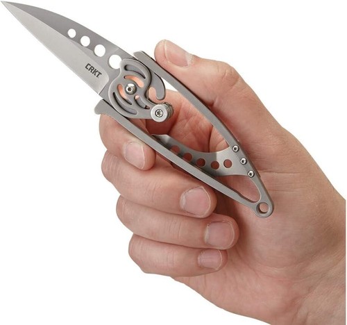 Snap Lock Folding Pocket Knife - Satin Blade with Innovative Handle Design - Picture 10 of 11