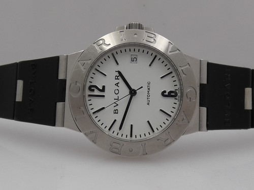 BULGARI DIAGONO LCV 38 S 38MM AUTOMATICO ACCIAIO ANNI 2000'S WATCH - Imagen 4 de 17