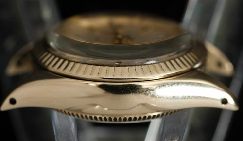 Genuine Rolex Ladies Oyster Perpetual 6619 Watch Solid 14k Gold Case, 2Tone Band - Picture 6 of 12