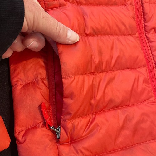 ~ REI Coop Kid's Lg Down Puffer Jacket*** Red Full Zip Pockets Warm Winter Fall - Picture 6 of 11