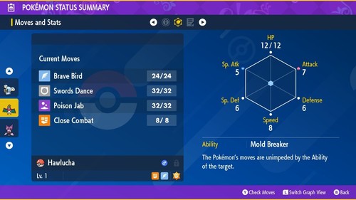 Pokemon Scarlet Violet Ultra Shiny 6IV Hawlucha Fast Trade - FREE Masterball - Picture 3 of 3