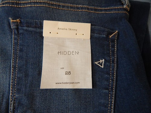 NWT HIDDEN JEANS SIZE 28 AMELIA SKINNY #12 - Picture 3 of 9