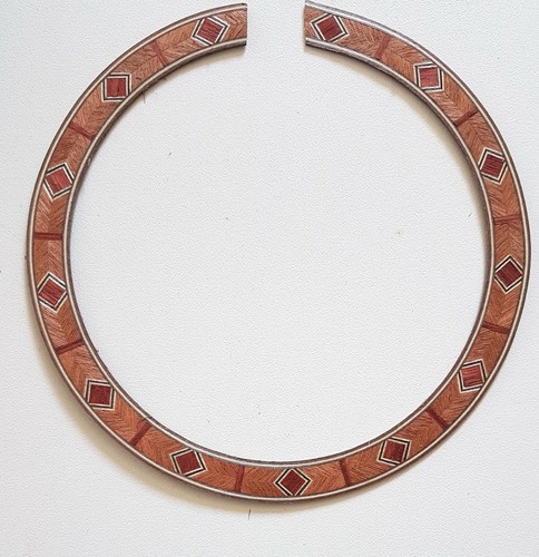 New Wooden Rosette for Acoustic Guitar - Inner Diameter 110mm - Model E - Picture 1 of 2