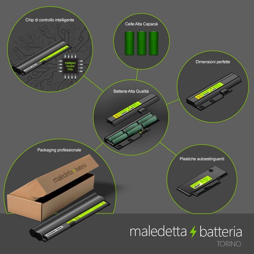 Batteria NERA 10.8-11.1 V 5200 mAh SOSTITUTIVA Sony VGP-BPS22/A, - Foto 5 di 9