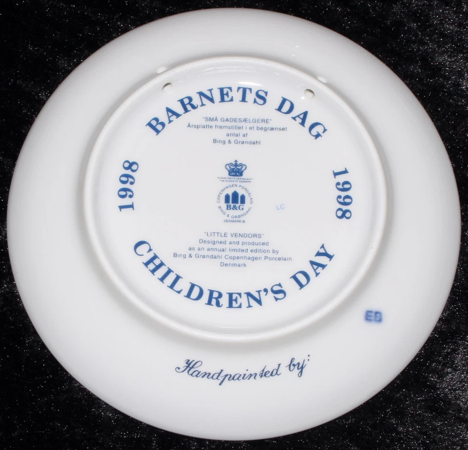 1998 BING & GRONDAHL / ROYAL COPENHAGEN DANIMARCA PIATTO DEL BAMBINO 1. SCELTA - Immagine 2 di 2