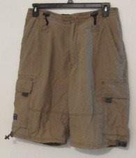 Mens Abercrombie & Fitch VTG Cargo Shorts Small Khaki T-2083 Paratrooper Baggy