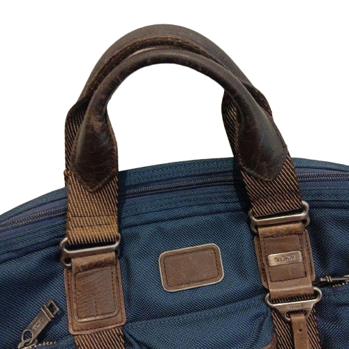 TUMI ALPHA BRAVO 22611BTH Slim Briefcase Business Navy Blue Men's Bag Very Good - Afbeelding 5 van 19