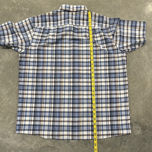 Big Mac Flannel Shirt Mens Large Vintage 1970s Plaid Heavy Work JcPenney - Picture 9 of 9