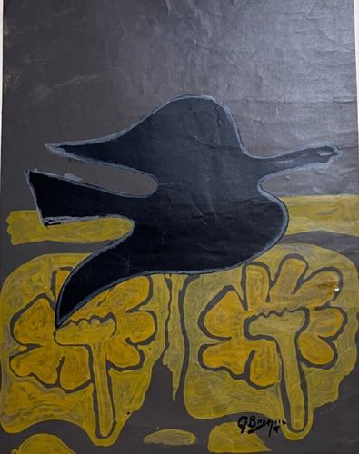 Póster vintage de la quinta bienal de pintura, Menton Braque 1964 - Imagen 3 de 9