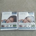 (2) SafeRest Premium Pillow Protectors Standard Size Waterproof Hypoallergenic