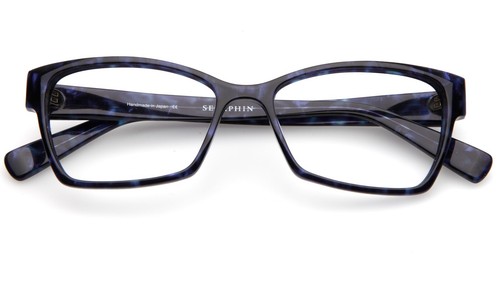 New SERAPHIN AURORA/8762 Blue Grey Eyeglasses 53-16-140mm B34mm Japan - 第 7/10 張圖片