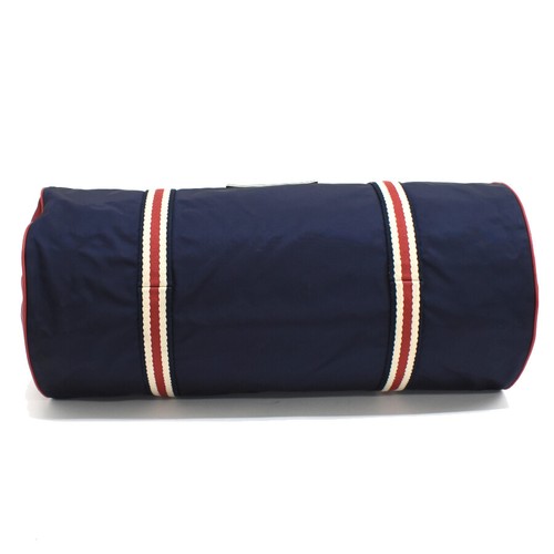 Auth GUCCI Duffle Bag Crest 189656 Traveling bag Navy Multi-Color Nylon T00O - Picture 4 of 9