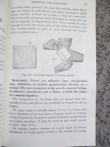 Vintage 1945 American Red Cross FIRST AID TEXTBOOK Revised Edition Blakiston - Picture 3 of 6
