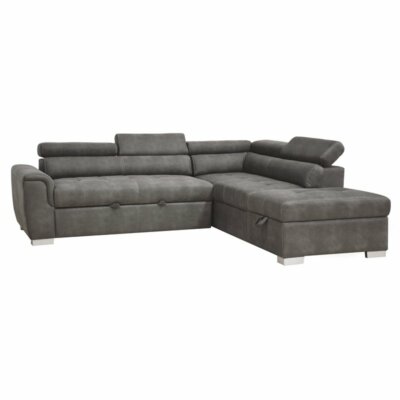 Bowery Hill Sectional Sleeper Sofa And Ottoman In Gray Polished 680270536050 - Henrik Light Gray Sleeper Sectional Sofa With Storage Ottoman And 2 Stools Bowery Hill Sectional Sleeper Sofa And Ottoman In Gray Polished 680270536050 - Henrik Light Gray Sleeper Sectional Sofa With Storage Ottoman And 2 Stools