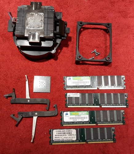 M25) 14 pc. Lot of Parts for: HP SP#323091-001 / AS#305374-001 Mother Board. - Picture 2 of 4