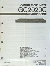 Yamaha GC2020C Compressor Limiter Rack Unit Original Service Manual Booklet