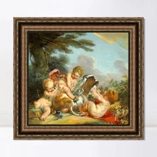 Framed Canvas Giclee Print Series#046 by Francois Boucher Wall Art Home Decor