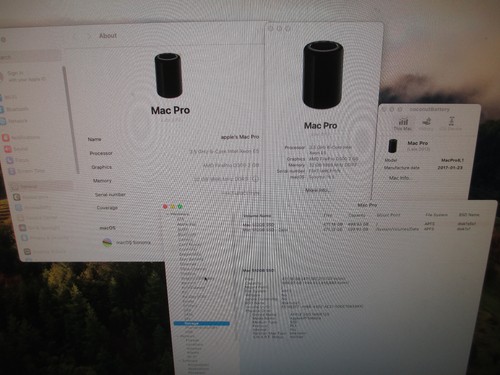  Apple Mac Pro 6.1 A1481 2013 3.5GHz 6-Core D300 32GB RAM 512GB SSD Sonoma - 76 - Imagen 6 de 17