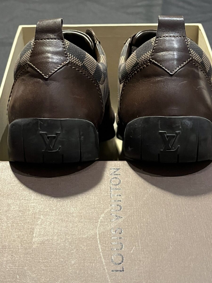 LOUIS VUITTON MONOGRAM CHECKERED SHOES SNEAKERS 8.5 FITS SIZE 9.5 42.5  AUTHENTIC