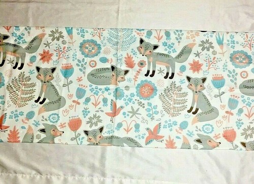Lush Decor Half Moon Pixie Fox Gray Pink Window Valance 52" x 18"  - Picture 5 of 12