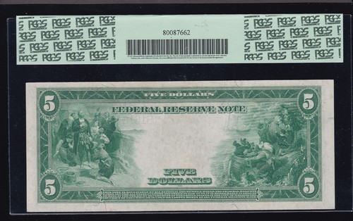 US 1914 $5 FRN New York District FR 851a PCGS 64 PPQ V Ch CU (246) - Picture 2 of 2