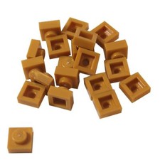 20 NEW LEGO Plate 1 x 1 Pearl Gold