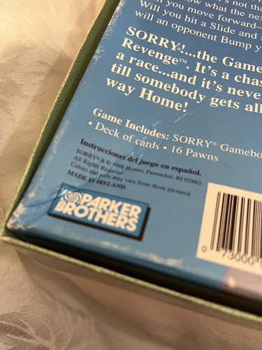 Parker Brothers Hasbro SORRY! Game 1998 Used Vintage Family Game - Picture 5 of 9