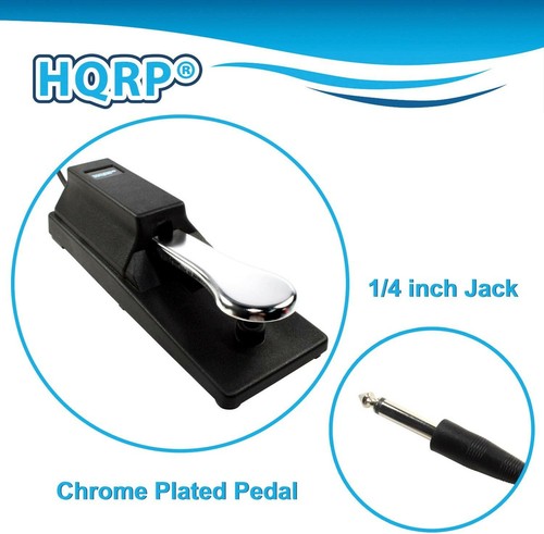 Pedal de sostenimiento de interruptor de pie para Yamaha PSR-I425 PSR-E344 PSR-450 PSR-350 PSR-550 - Imagen 4 de 8