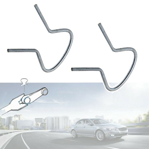 10pcs Door Window Crank Retainer Roll Up Winder Handle Retaining Silver Clips - Picture 9 of 12