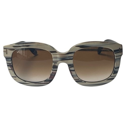 Tom Ford Christophe Sonnenbrille elfenbeinfarben schwarzes Gestell braune Gläser FT279 25F 53-23 140 - Bild 5 von 16