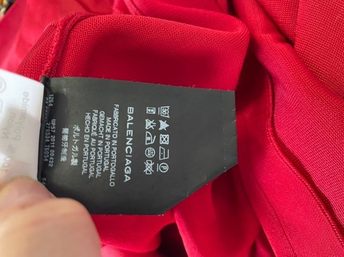 Balenciaga Red Diamond Pattern Jumper Fr 36 / UK 8 -10 - Picture 7 of 11