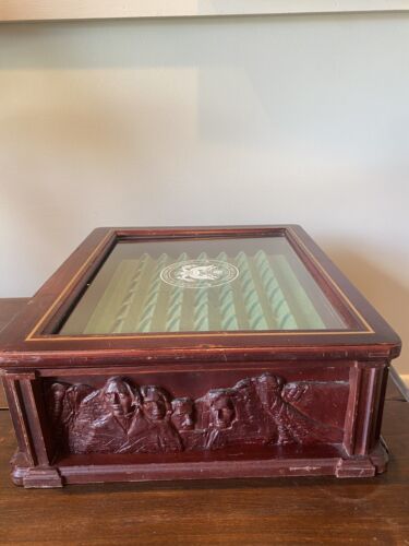 Danbury Mint Never Circulated US State Quarters Box Chest America 15 x 13 x 5 - Picture 10 of 21