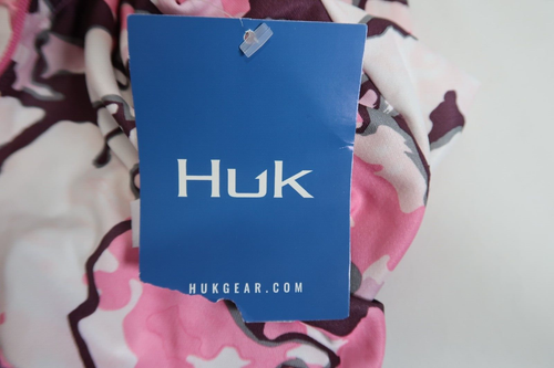 NEW Womens HUK 1/4 Zip Performance Icon x Current Camo Hoodie, Sz X Large - Picture 3 of 11
