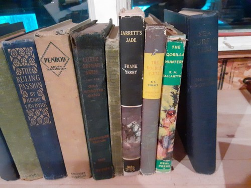 Lot Of 12 (One Dozen) Blue And Green Antiquarian Display Ascetic Books - Picture 3 of 3
