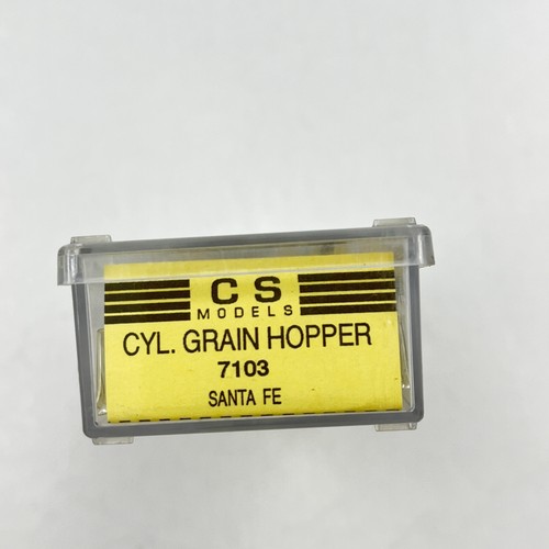 CS Model Trains N Scale Santa Fe ATSF 316474 Cylindrical Grain Hopper,7103 - NEW - Picture 2 of 7