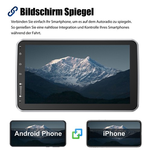DAB+ 1DIN Autoradio mit Bluetooth 360° Drehbarer Bildschirm Android13 GPS Kamera - Bild 8 von 15