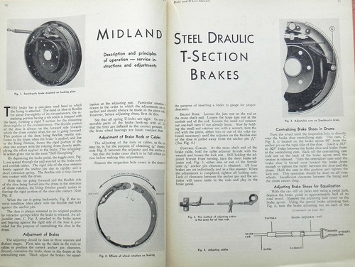 BRAKE SERVICE and WHEEL ALIGNING 1935-1936 Automobile Digest vGood - Picture 6 of 6