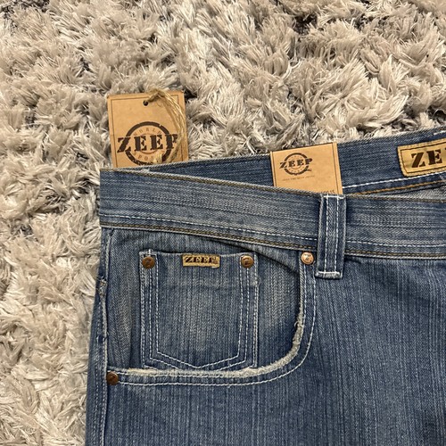 BNWT Vintage Zeep Jean Shorts Men’s 44x15 Denim Jorts Baggy Hip Hop Y2K 90’s - Picture 6 of 8