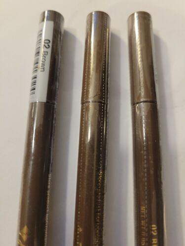 JORDANA 3 PCS Fabuliner Liquid Eye liner #02 Brown NEW SEALED - Picture 2 of 3