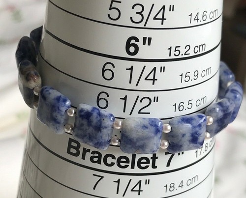 Semi Precious Double Drilled Stone Threaded Bracelets with Plated Clasps - Picture 24 of 33